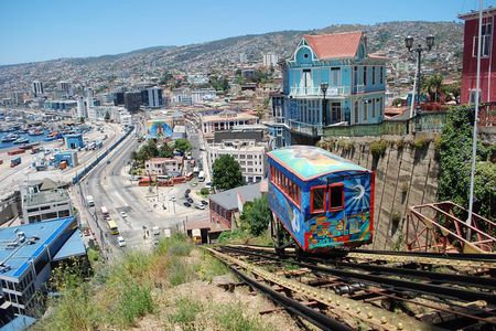 Historic Valparaiso and Viña del Mar from Santiago