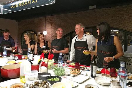 Premium Spanish Cooking Class in Designer Loft: Paella & Tapas