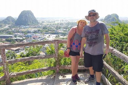 Da Nang city with Marble Mountain - Monkey Mountain-Dragon Bridge