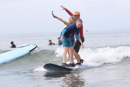 Surf Lesson at Kalama Park in Kihei