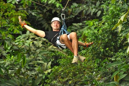 Ocean View Zip Line + Horseback Riding & Natural Pool Combo