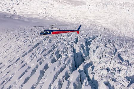Twin Glacier Helicopter Flight departing Fox Glacier