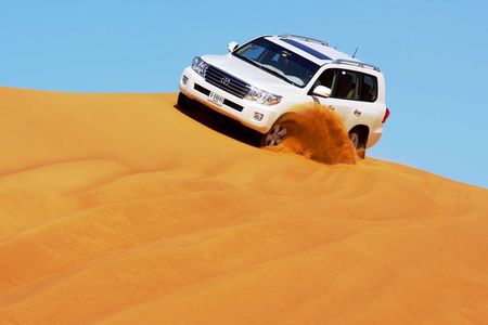 Dubai Dune Bashing Safari With BBQ Dinner, Entertainment and Camel Ride