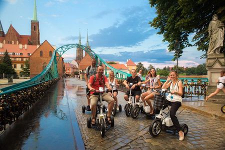 The Classic E-Scooter (3 wheeler) Tour of Wroclaw - everyday tour at 6:00 pm