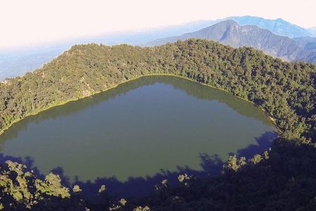 Trek to Chicabal Volcano and Lagoon near Quetzaltenango , Guatemala 