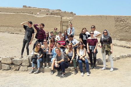 Ruins of Pachacamac from Crucero