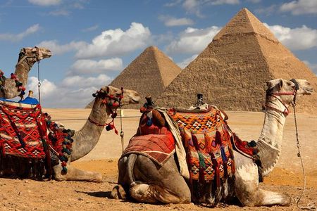 Giza pyramids, Sphinx, Camel ride and Grand Egyptian museum