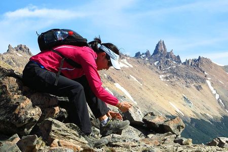 Trekking day in the mountains close to Bariloche