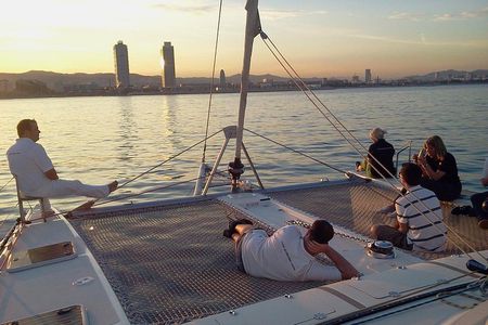 Barcelona Catamaran Private Experience up to 35 Passengers