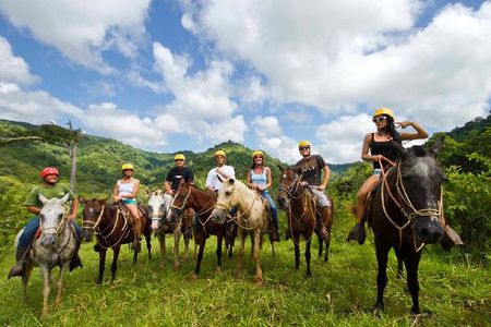 Best Waterfall Rappelling+ Zipline+Tractor Jungle Tour and Rainforest Horseback 