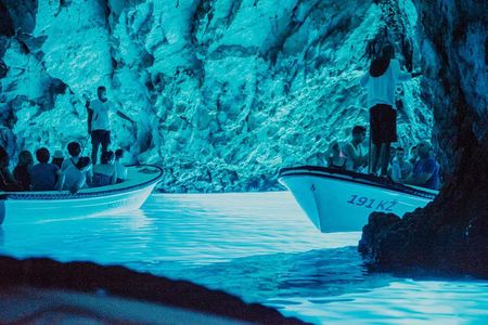 Private Blue cave, Mamma Mia and Hvar, 5 islands tour from Split