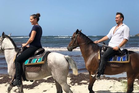 Private Advanced Horseback Beach Ride with Sandy Hoofs St. Lucia