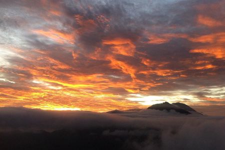 Private Mount Batur Sunrise Trek and Ayung River White Water Rafting Tour