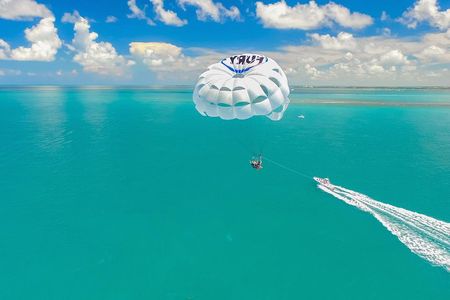 Key West Parasailing Adventure above Emerald Blue Waters 