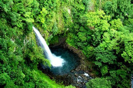 Zipline over La Fortuna Waterfall