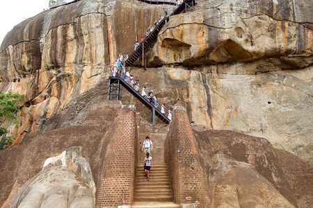 Private Day Trip to Sigiriya, cave and National park Safari Tour