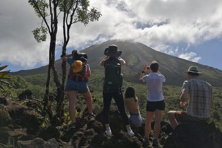 Morning Volcano Hike, Lunch & Hot Springs River
