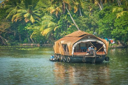 Private Overnight Alleppey Houseboat Cruise from Kochi