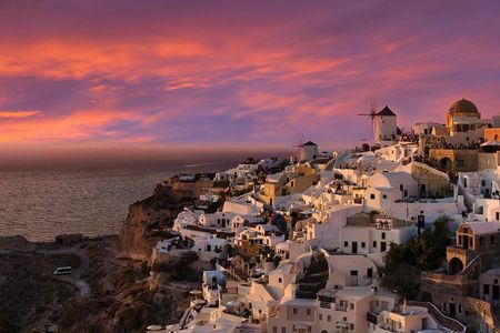 Sunset In Oia & Santorini Traditional Villages Bus Tour
