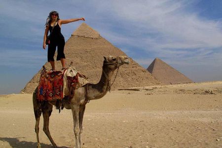 Pyramids, Sphinx and Egyptian Museum in Cairo