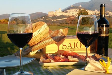 Pic nic Deluxe Assisi for 2 and wine tasting 5 wines