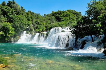 Krka Waterfalls tour with Trogir Walking tour and Krka panoramic boat cruise
