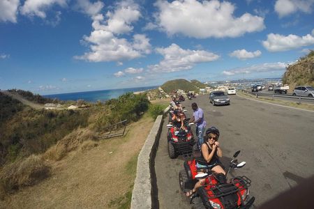 For hotel guests: Guided ATV Tour Dutch/French St. Maarten - Highlights & Beach