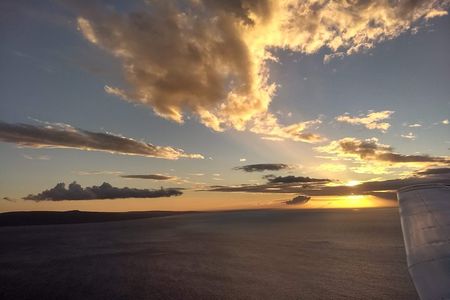 Romantic Sunset Champagne Air Tour
