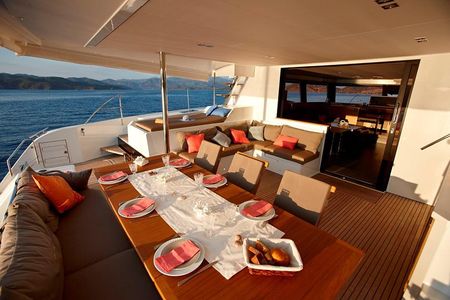 Santorini Luxury Catamaran Day Cruise with BBQ,drinks,transfer