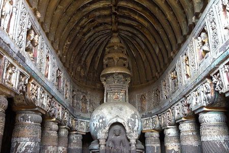 Private Tour: 2-Day Quick Tour of Ajanta & Ellora Caves from Pune