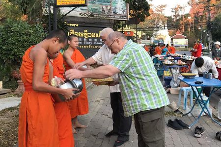 Alms and Wat Phra That Doi Suthep Private Chiang Mai Tour