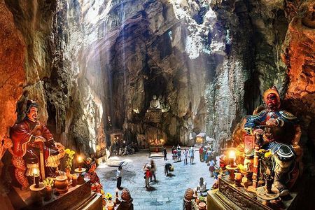 Natural Beauty of Marble Mountain and Glittering Hoi An Tour including Dinner