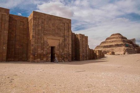 Giza pyramids - Saqqara - The Serapeum and king Unas pyramid