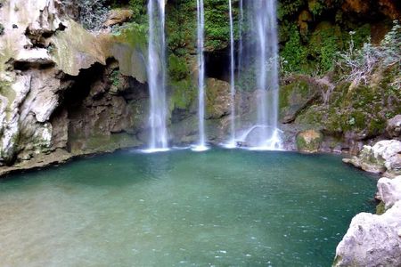 Excursion to the waterfalls and God's Bridge of Akchour