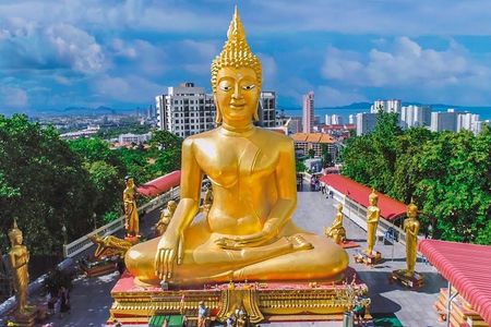 Pattaya Viewpoint, Big Buddha & Floating Market with Lunch