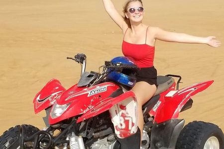Desert Thrills: Evening Safari with Quad Bike & Camp Activities