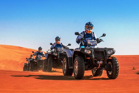 Exciting Quad Bike Experience with Dune Bashing, Sand boarding and Refreshments