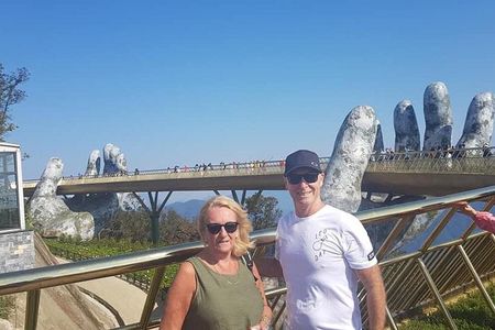 Private Shore Excurson to GOLDEN BRIDGE,BA NA HILL from TIEN SA or CHAN MAY Port