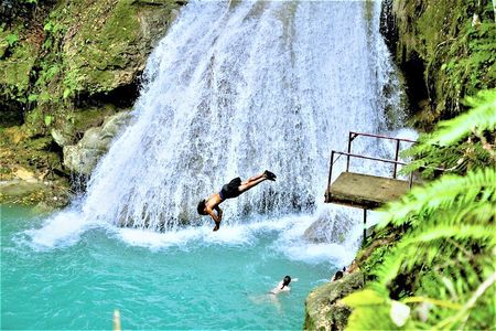 Blue Hole, Secret Falls, and Dunn's River Falls Combo Day-Trip 
