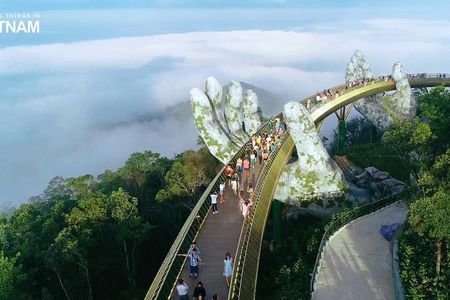 Golden Bridge Ba Na Hills with Buffets Lunch 2 ways cable car