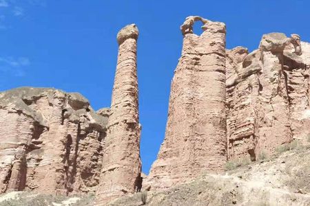 Private Hiking Tour: Binggou Danxia and Zhangye Danxia Geopark from Zhangye