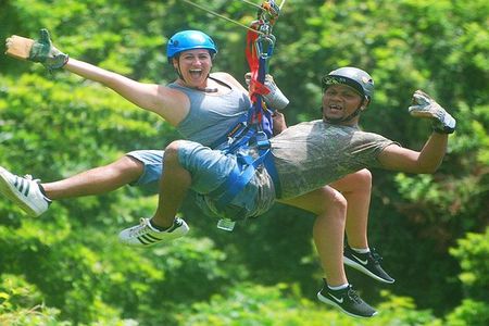 Mega Excursion Zipline, Sloths & Monkeys, Chocolate Factory, Beach & Shuttle