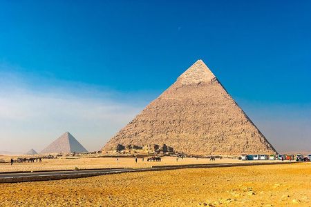 Pyramids of Giza & Sphinx & valley temple Tour with Camel Ride & Egyptian lunch