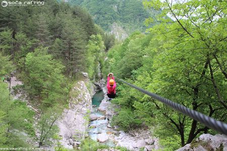 Bovec Zipline - canyon Ucja - the longest zipline in Europe