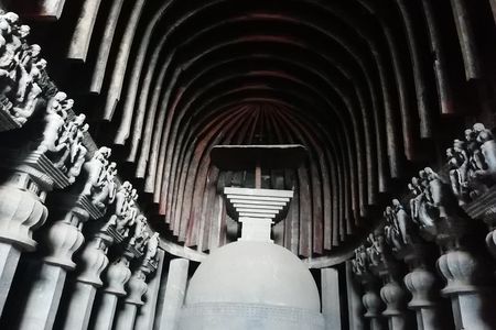 2000 year old Buddhist trail to Karla & Bhaja Caves as a day trip from Mumbai