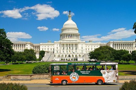 Washington DC Hop-On Hop-off Trolley Tour with 15 Stops
