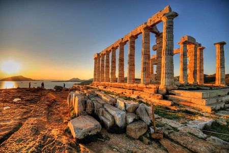 Enjoy Cape Sounio Private Majestic Sunset With Seaside Dinner 