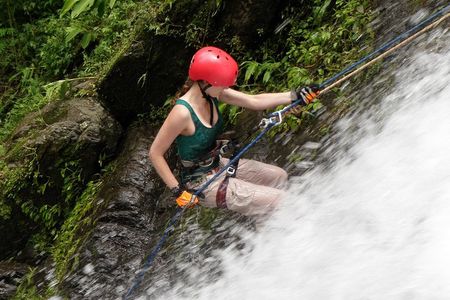 Rappel in the Anton Valley