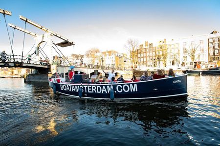 Amazing Open Boat Amsterdam Canal Cruise With Two Drinks Incl. 