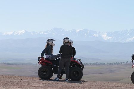 Half-day quad bike in the palmgrove & rock desert